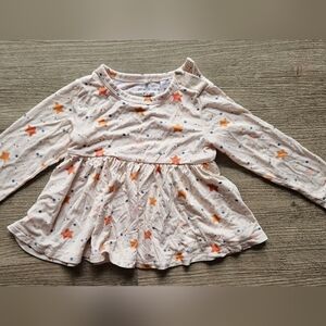 POSH PEANUT LONG SLEEVE PEPLUM TOP 6-12m